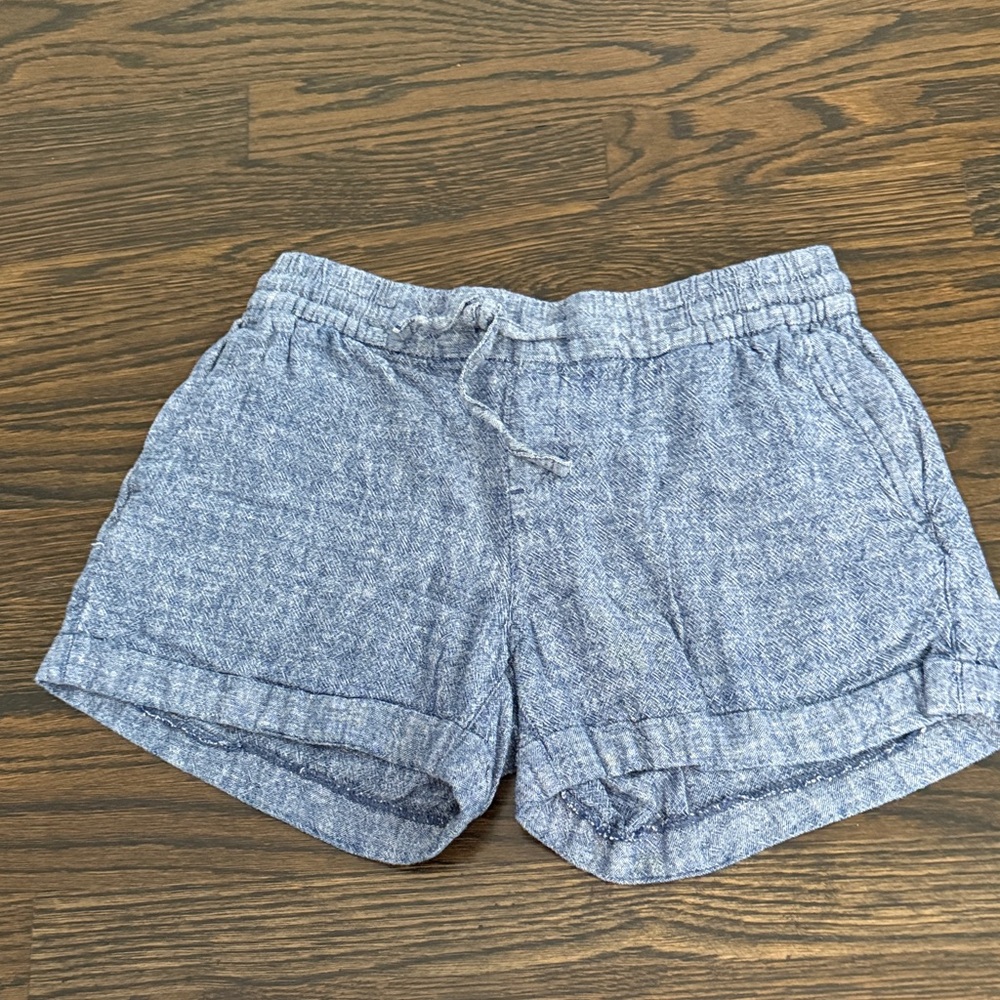 Old Navy High Waist Heathered Blue Shorts